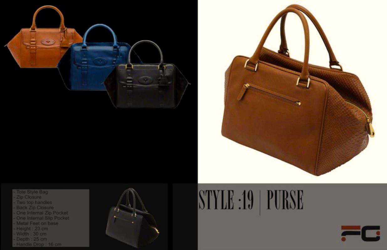 Classic ladies handbag with refined design