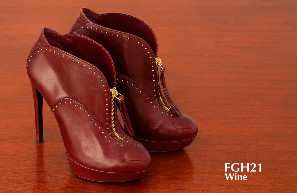FGH21-ladies-wine-zipped-ankle-booties