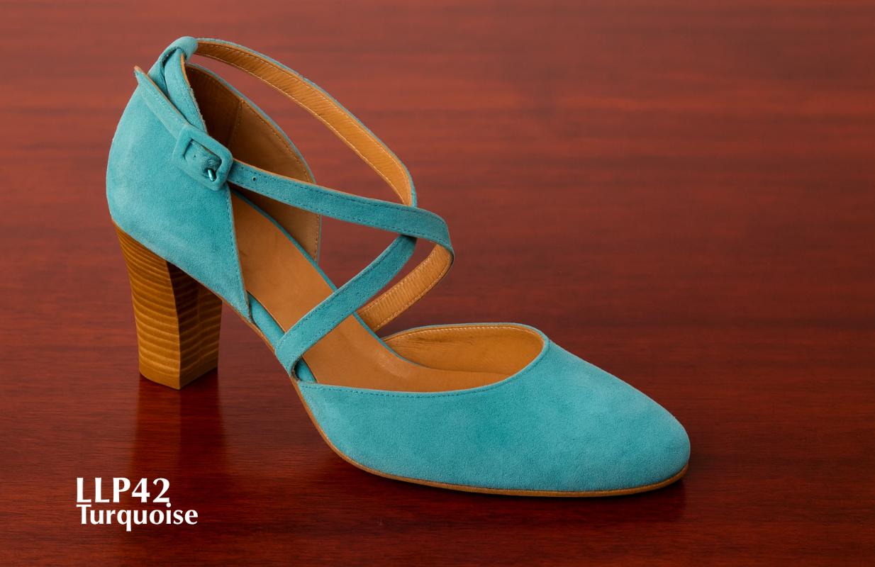LLP42-customized-turquoise-color-ballet-shoe