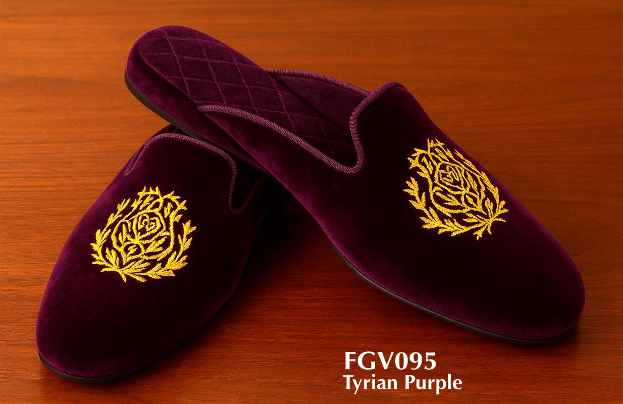 fgv095--Tyrian-Purple-indoor-velvet-slippers