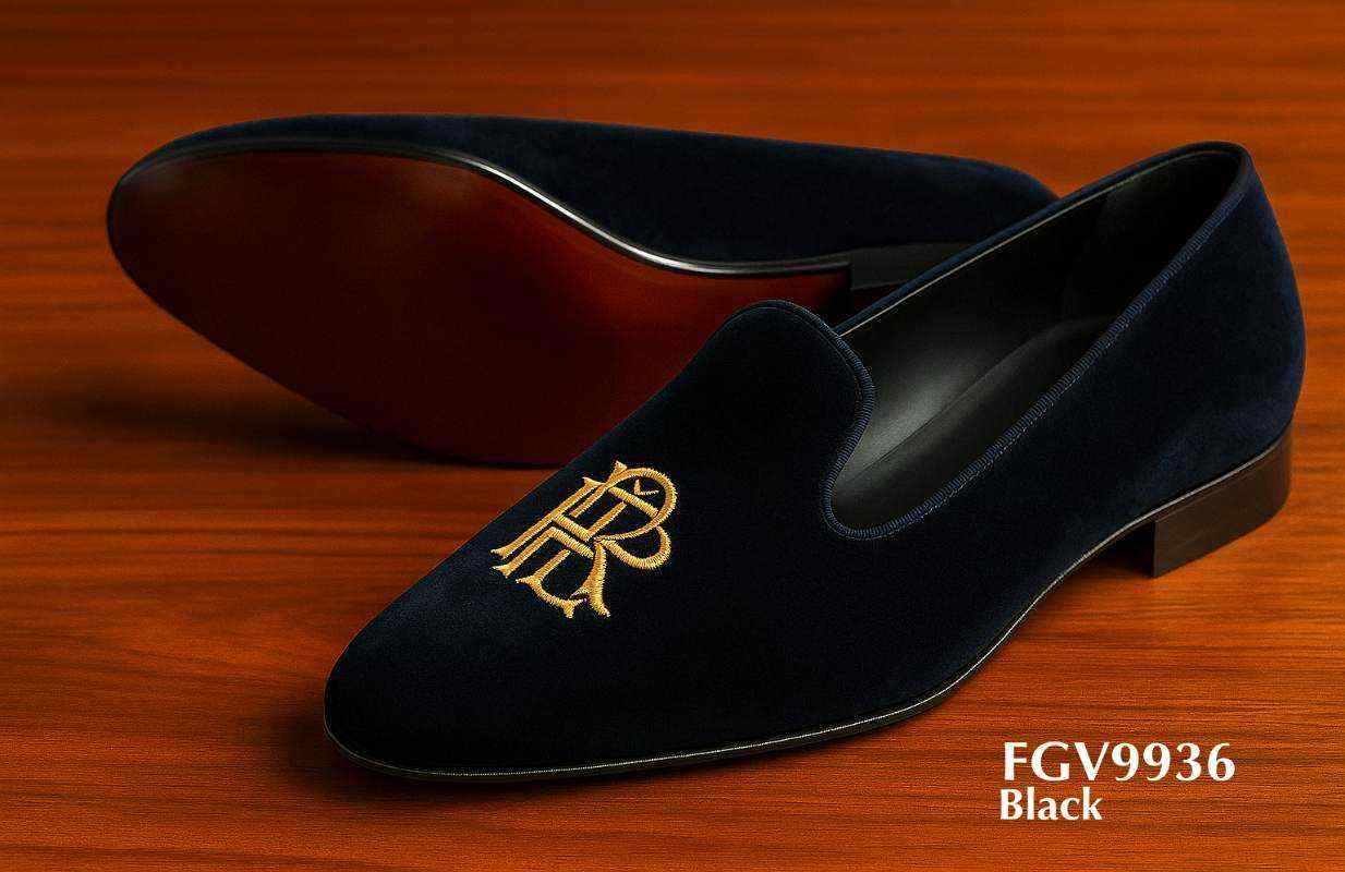 fgv9936-black-custom-embroider-velvet-slippers
