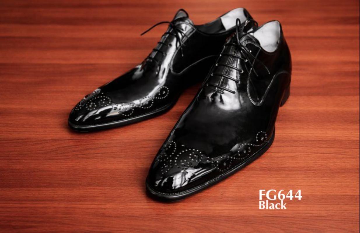 Classics designer black boxcalf skin shoes