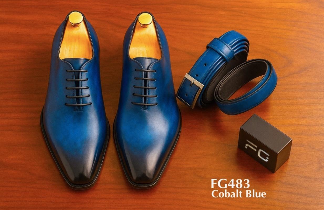 FG483-Cobalt-blue-shoe-matching-belt