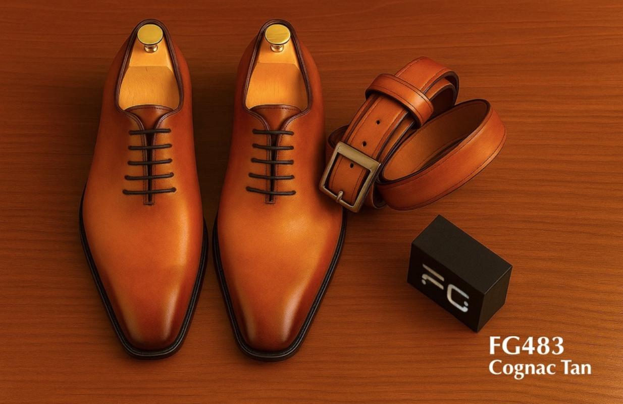 FG483-Cognac-tan-shoe-matching-belt