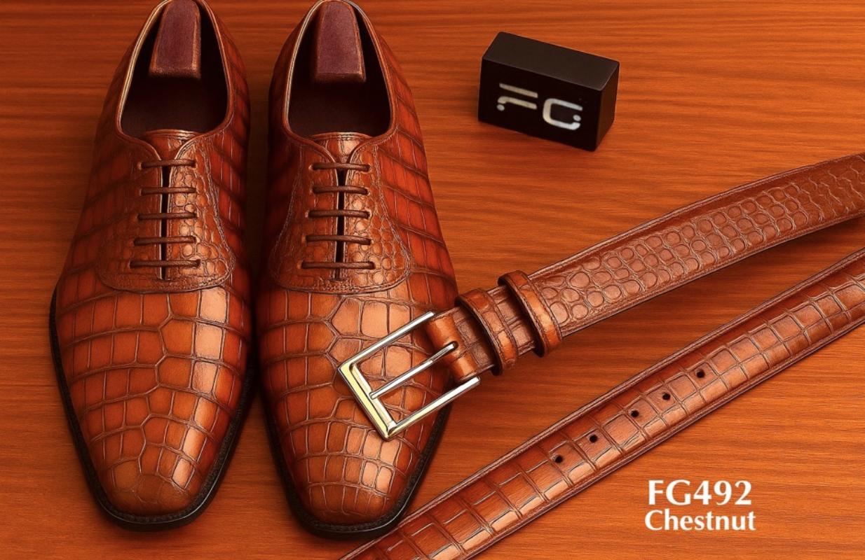 FG492-Chestnut-croco-Shoes-matching-belt