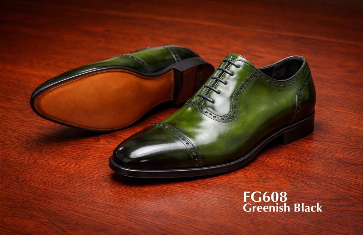 Luxurious green Oxford shoes