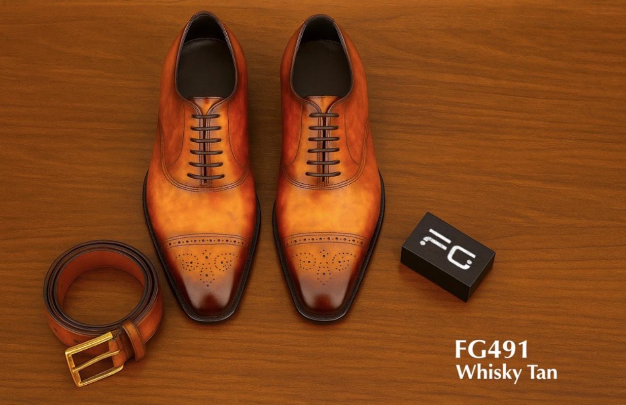 fg491-Whiskey-Tan-shoes-matching-belt