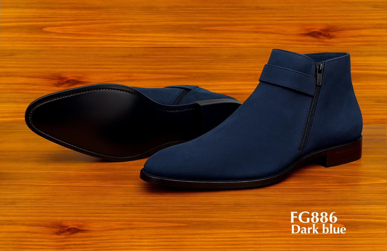 FG886-dark-blue-ankle-high-nubuck-leather-zipped-boots