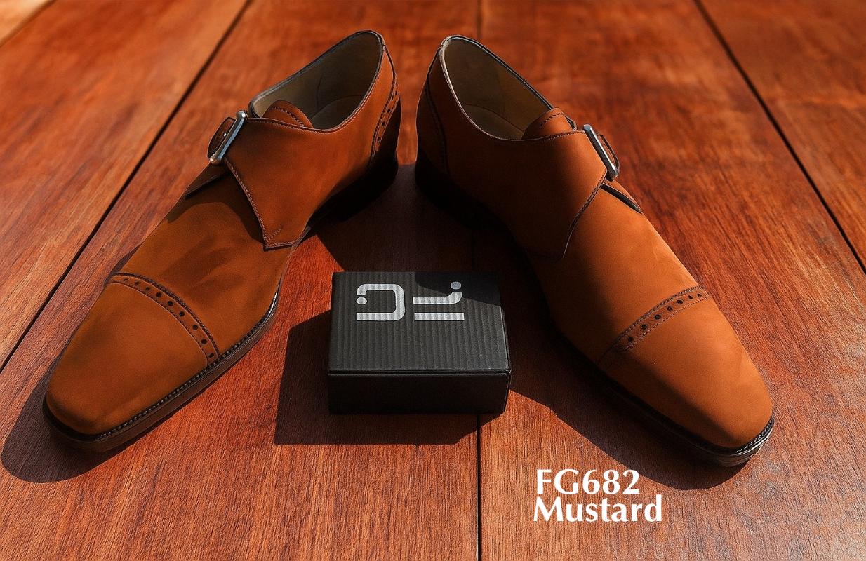 personalized monk strap dress leather shoe