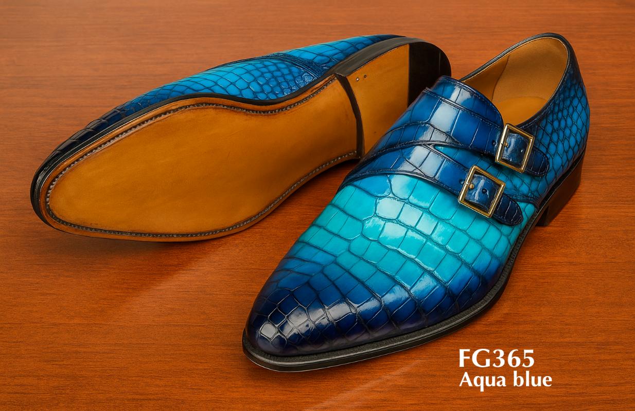 FG365-aqua-blue-Croco-skin-monk-strap-shoes