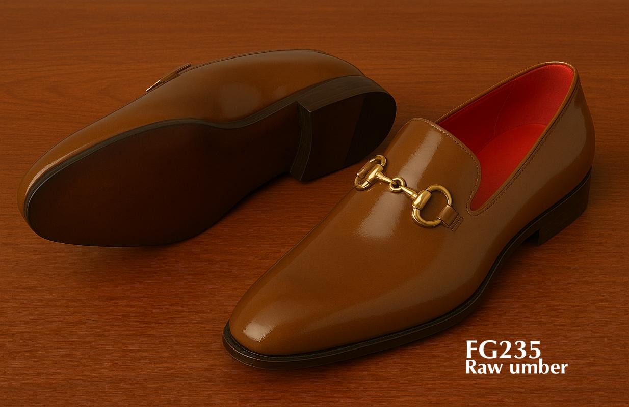 FG235-raw-umber-horsebit-buckle-wedding-shoes