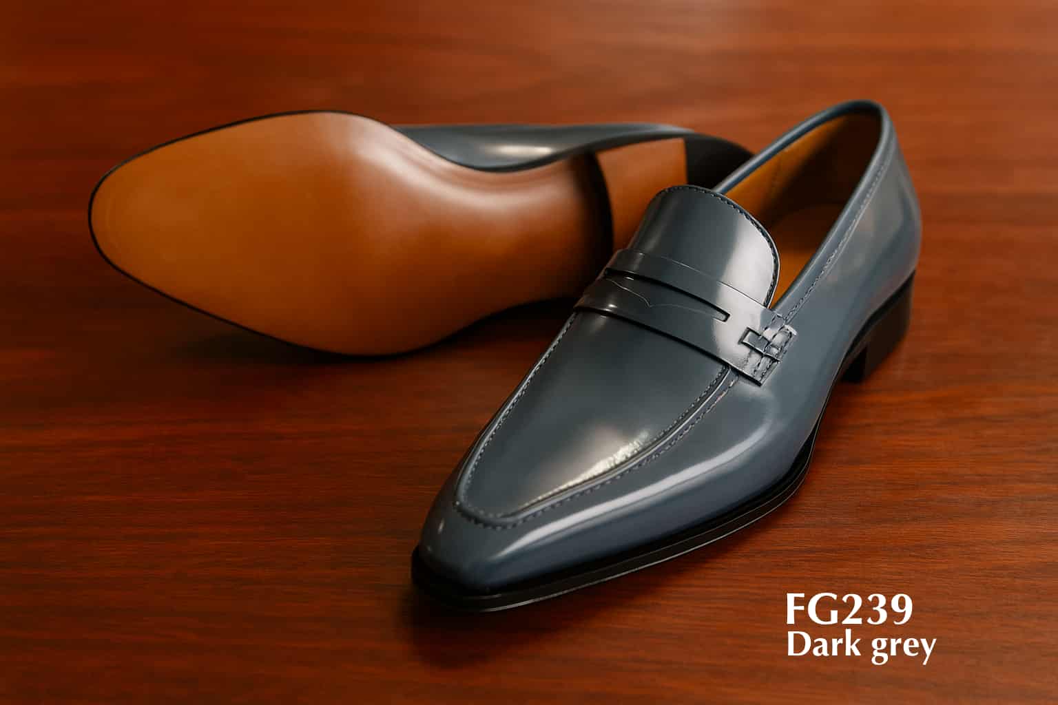 FG239-dark-grey-leather-loafer-shoes