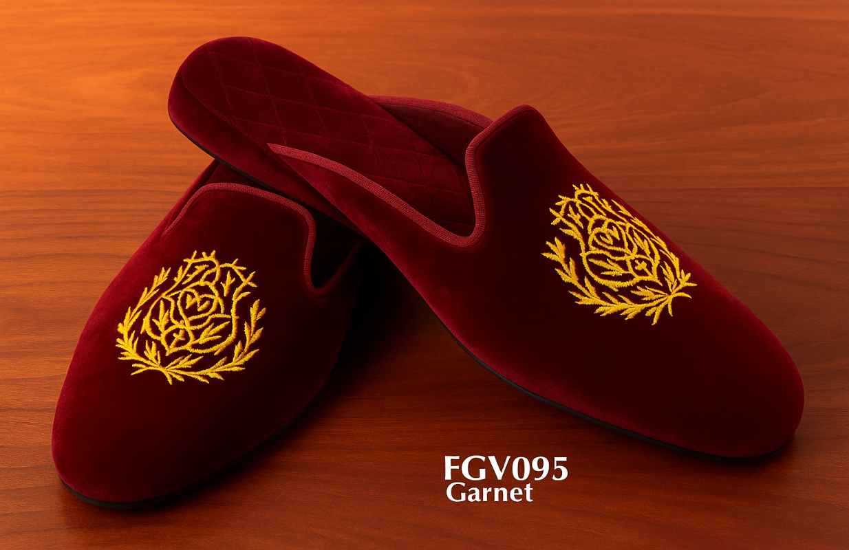 move on to monogram velvet slippers page