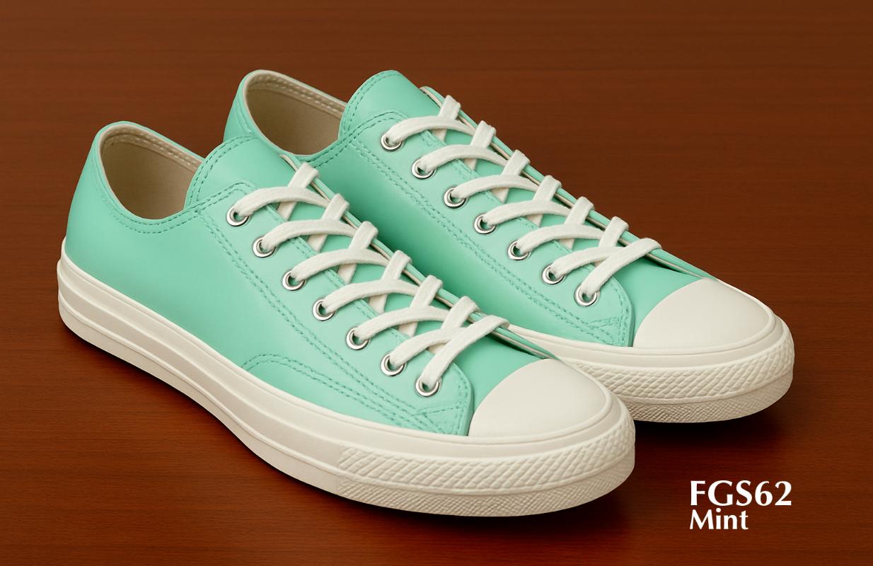 FGS62 mint leather sneakers