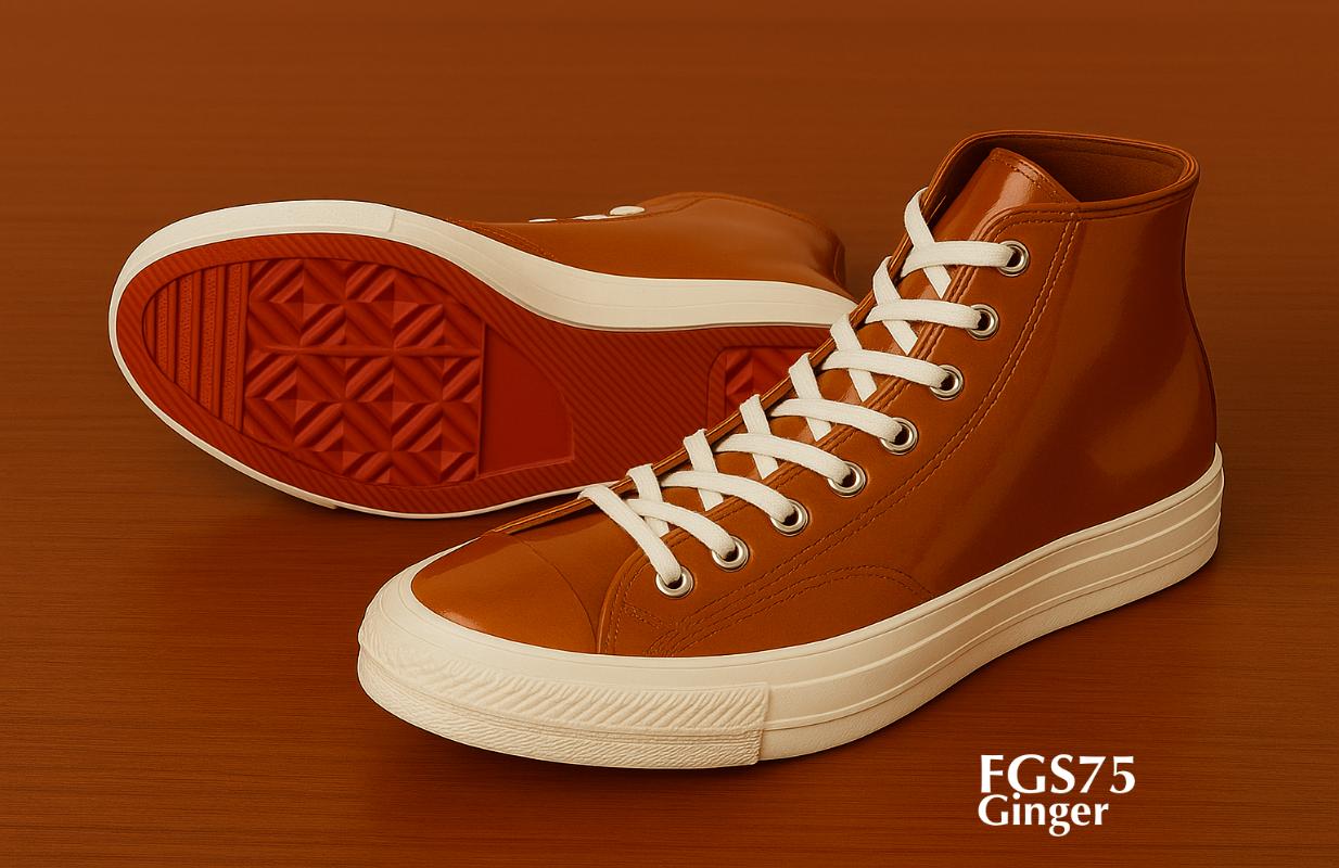FGS75 ginger hightop leather sneakers
