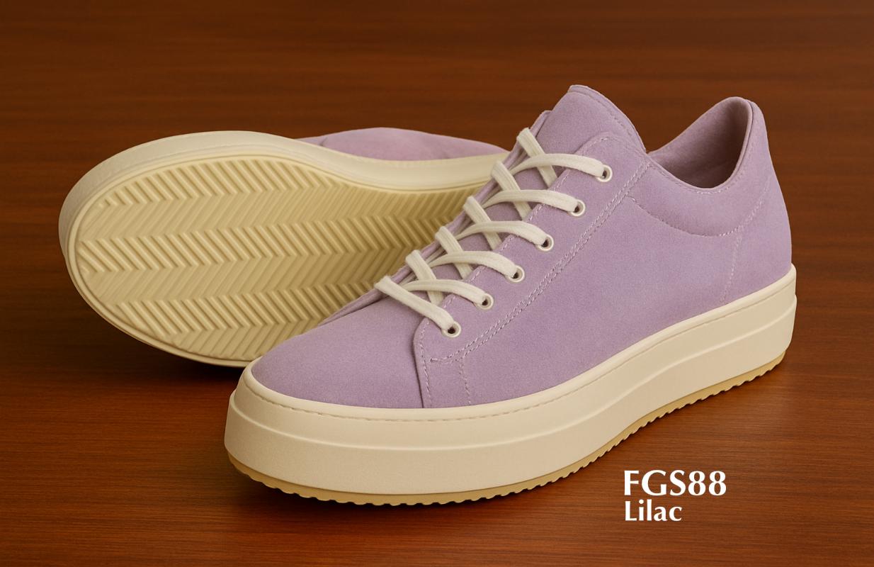 FGS88 lilac platform hightop sneakers