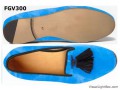 fgv300+sky+blue+velvet+loafer+fgshoes