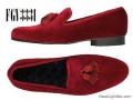 fgv3331+wine+color+tassel+velvet+loafer+fgshoes